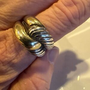 Silver and Gold Two-Tone Ring